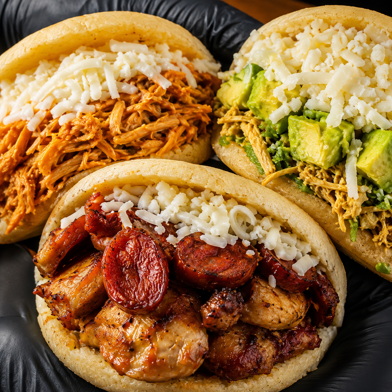 Arepa venezolana a tu manera con ingredientes personalizados en Brooklyn Park